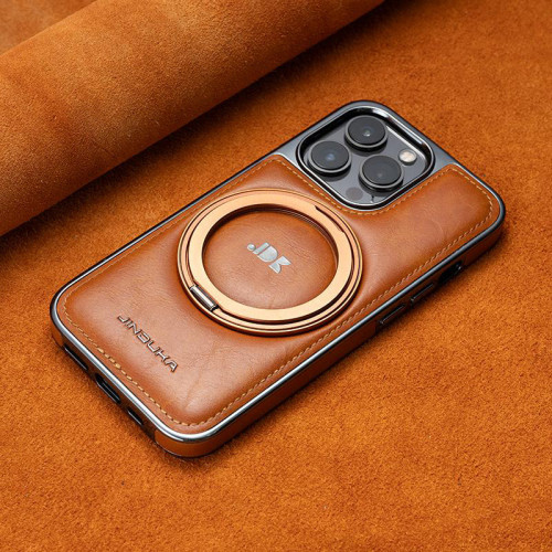 適用蘋果16promax手機殼旋轉支架磁吸iPhone15全包14防摔新款皮套