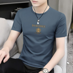 2025新款夏季男士短袖t恤上衣服裝生性張力穿搭潮牌棉純重磅半袖