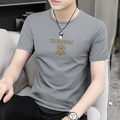2025新款夏季男士短袖t恤上衣服裝生性張力穿搭潮牌棉純重磅半袖