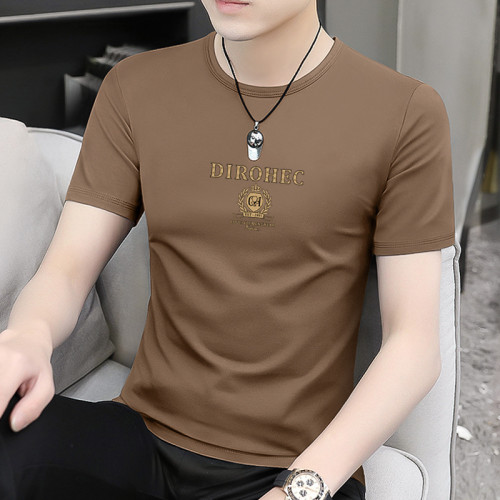 2025新款夏季男士短袖t恤上衣服裝生性張力穿搭潮牌棉純重磅半袖