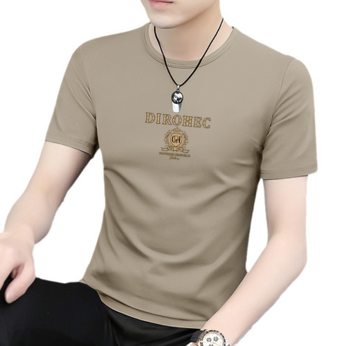 2025新款夏季男士短袖t恤上衣服裝生性張力穿搭潮牌棉純重磅半袖
