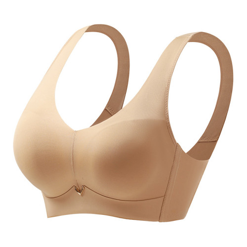 夏季調整型乳膠文胸手掌型無鋼圈背心式內衣女小胸聚攏透氣收副乳