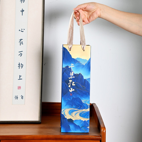 新中式五色杯千里江山茶杯陶瓷茶具杯子品茗杯套裝整套商務小禮品