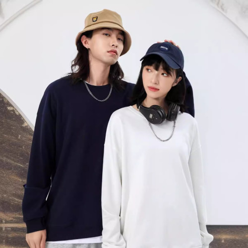 360g重磅毛圈落肩衛衣女2024秋冬款休閒寬松立體版型情侶款上衣女