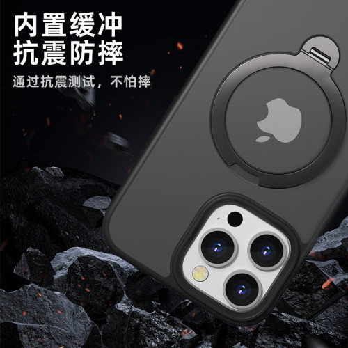 iphone16pro旋轉支架手機殼蘋果15手機磁吸保護套殼磁吸旋轉支架