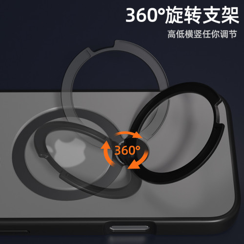 iphone16pro旋轉支架手機殼蘋果15手機磁吸保護套殼磁吸旋轉支架