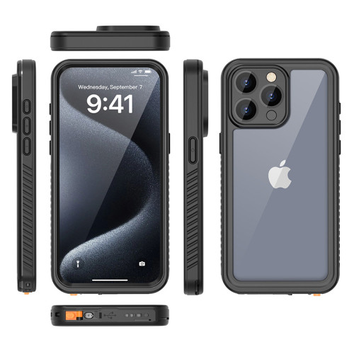 適用蘋果16防水手機殼iPhone16e戶外15防摔14ProMax密封13保護套