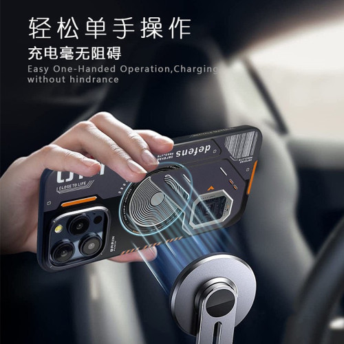 適用蘋果16Promax高級磨砂磁吸手機殼iPhone15時尚鏡頭防摔保護套