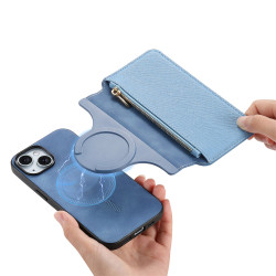 適用蘋果16磁吸面蓋magsafe保護套吸盤吸附iPhone15翻蓋14p手機殼