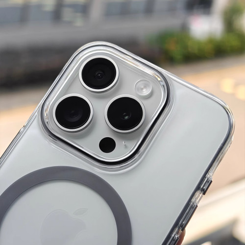 適用蘋果15promax手機殼新款不黃透明磁吸iPhone14全包防摔保護套