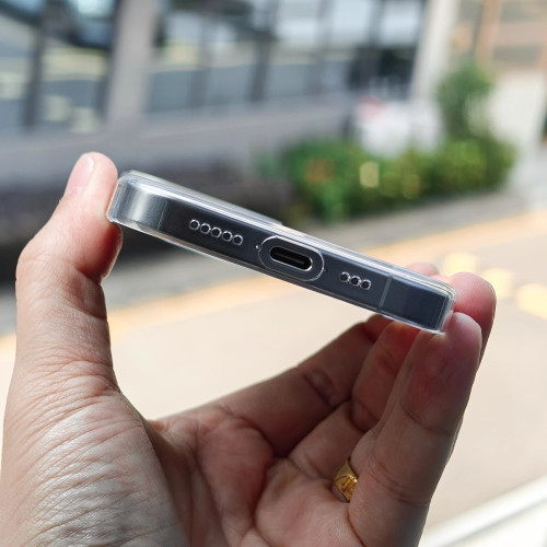 適用蘋果15promax手機殼新款不黃透明磁吸iPhone14全包防摔保護套