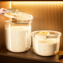 家用裝米桶食用級儲米面大米儲存容器面粉桶防蟲防潮密封20斤米缸