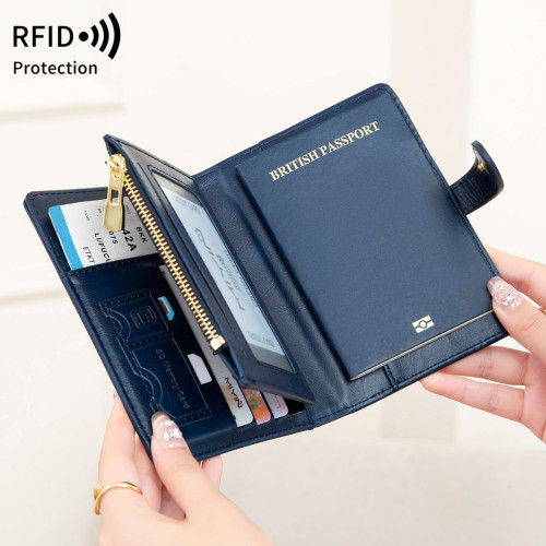新款RFID護照夾創意飛機PU証件收納包簡約多功能旅行護照包