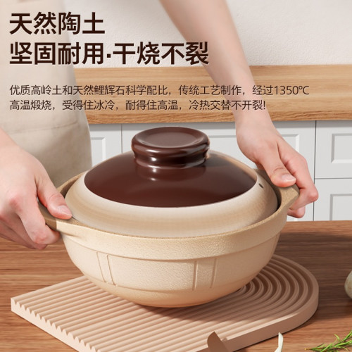 土砂鍋燉鍋家用瓦斯乾燒不裂煲仔飯專用老式小沙鍋煲湯瓦煲陶瓷鍋