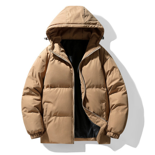 冬季新款男款棉服韓版連帽棉服加厚保暖潮流棉襖外套男裝上衣