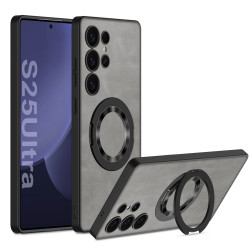 適用三星s25ultra手機殼簡約手機指環s25 手機殼帶旋轉支架