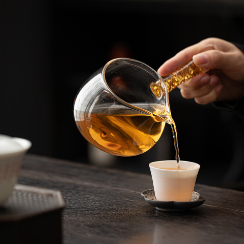 公道杯玻璃功夫茶具分茶器帶茶濾泡茶杯高級公杯茶海茶漏套裝日式 公道杯玻璃功夫茶具分茶器帶茶濾泡茶杯高級公杯茶海茶漏套裝日式