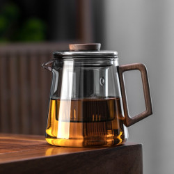 高硼矽耐熱玻璃內膽泡茶壺家用花茶壺加厚單壺茶水分離可加熱茶壺