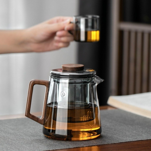 高硼矽耐熱玻璃內膽泡茶壺家用花茶壺加厚單壺茶水分離可加熱茶壺