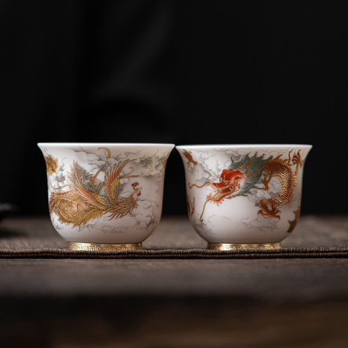 羊脂玉白瓷茶杯高檔個人專用主人杯單杯茶碗茶盞高級陶瓷對杯