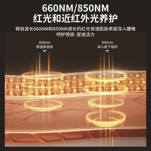 LED紅光理療腰帶850nm波長緩解疼痛紅外線理療墊熱敷暖宮紅光腰帶