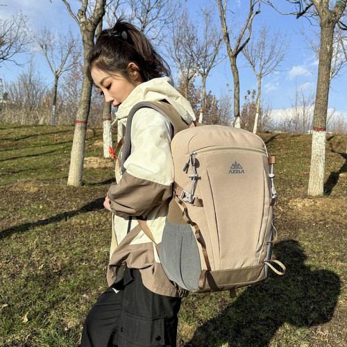 阿澤拉登山包大容量輕便徒步後背包運動雙肩包輕量化防潑戶外包