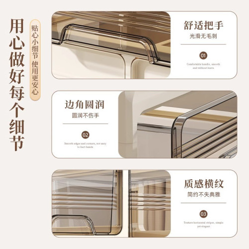 友耐化妝品收納盒防塵抽屜式梳妝台護膚品口紅大容量桌面收納盒