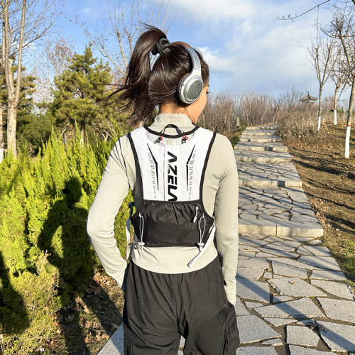阿澤拉馬甲雙肩包運動戶外徒步越野包跑步騎行包馬拉松登山後背包