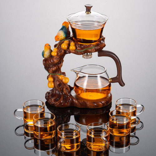 半自動懶人茶具套裝家用功夫泡茶器輕奢高檔辦公室會客玻璃茶壺