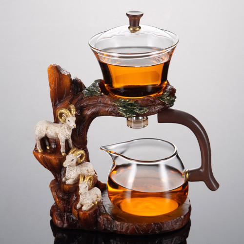 家用玻璃茶具套裝懶人全自動泡茶神器創意功夫茶壺杯2025新款高檔