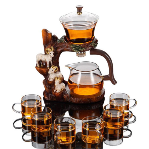 家用玻璃茶具套裝懶人全自動泡茶神器創意功夫茶壺杯2025新款高檔