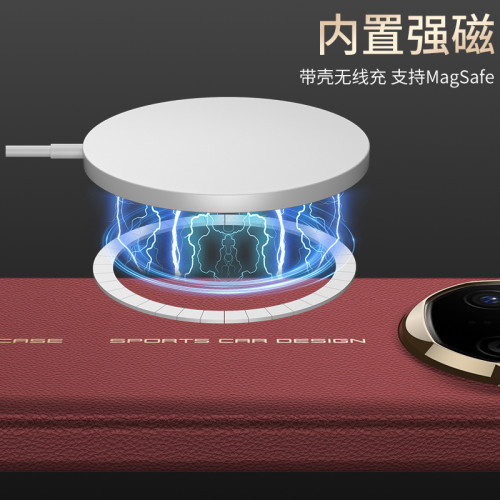 適用華爲MateX6折曡保護套智能視窗磁吸翻蓋pu素皮全包防摔保護套