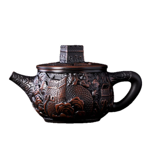 高檔禮品張寶玲大師紫陶功夫茶具茶壺家用陶瓷沏泡茶器單壺禮盒裝