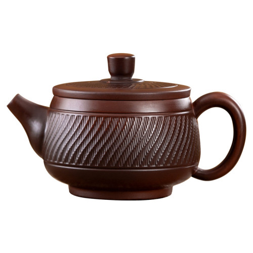 原礦紫陶手工漢瓦壺大容量家用茶具禮盒裝功夫紫砂茶具大號鳳鳴壺