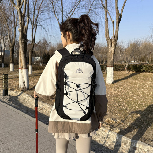 阿澤拉雙肩包運動戶外登山後背包騎行輕便休閒大容量徒步登山包