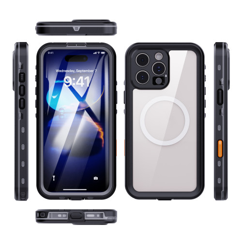 適用蘋果16Pro max紅辣椒戶外防摔Dot+防水殼Shellbox waterproof