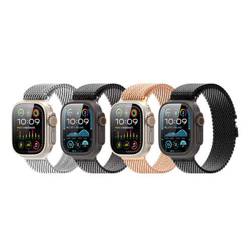 適用蘋果10代AppleWatch米蘭尼斯錶帶手錶金屬磁吸iwatch錶帶