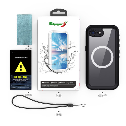 適用蘋果iPhone16e紅辣椒戶外防摔Dot+防水殼Shellbox waterproof