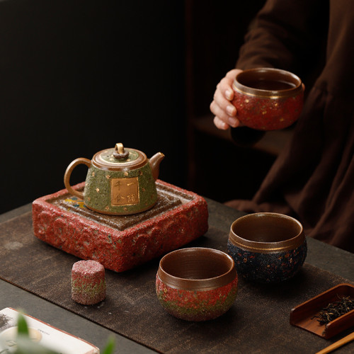素緣分茶杯男個人專用款巖礦德化品茗主人杯茶道茶碗泡茶室手工