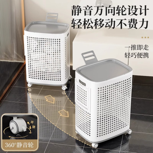 友耐家用高顔值輕奢置物架宿舍大容量裝髒衣籃浴室洗衣服收納筐