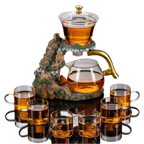 玻璃半全自動茶具套裝懶人家用感應泡茶壺磁吸沖泡茶神器功夫茶杯
