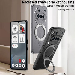 適用Nothing phone3A手機殼phone3APro保護套車用支架360旋轉指環