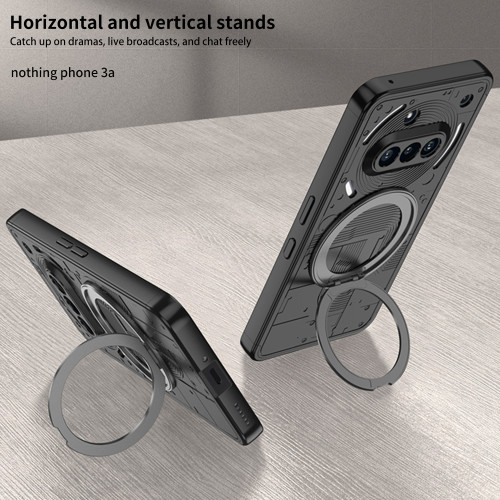 適用Nothing phone3A手機殼phone3APro保護套車用支架360旋轉指環