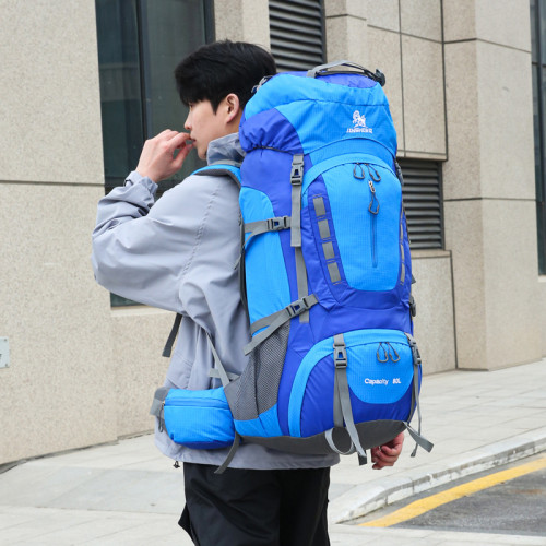 登山包戶外露營輕便大容量80L後背包男女徒步馬拉松運動雙肩包