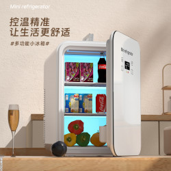 新型小冰箱小型迷你簡易冰箱加熱製冷化妝品宿舍車用家用冷藏保鮮