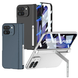 適用谷歌pixel10Pro fold手機殼磁吸鉸鏈支架殼膜一體Googl10 Pro