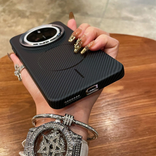凱夫拉纖維紋理適用華爲Mate70Pro+磁吸手機殼高級M60Pro膚感硬殼