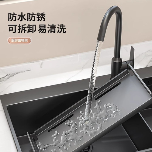 家用調料置物架高度可調節特厚廚房置物架台面調味料儲物架收納架