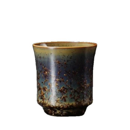 官窰主人杯單杯女陶瓷茶杯功夫茶具家用品茗杯小杯子中式茶盞建盞