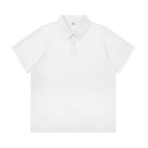 夏季翻領polo衫新款短袖男工作服文化廣告衫t恤工衣刺綉